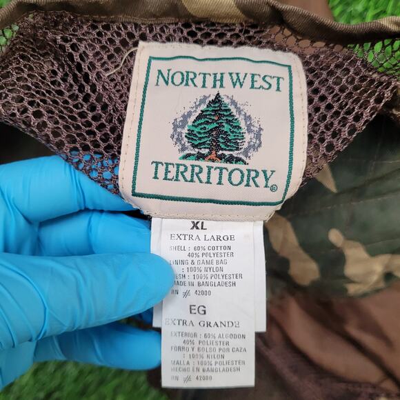 North West Territory Woodland Camo Hunting Fishing Vest Mens XL Game Bag - Picture 7 of 8